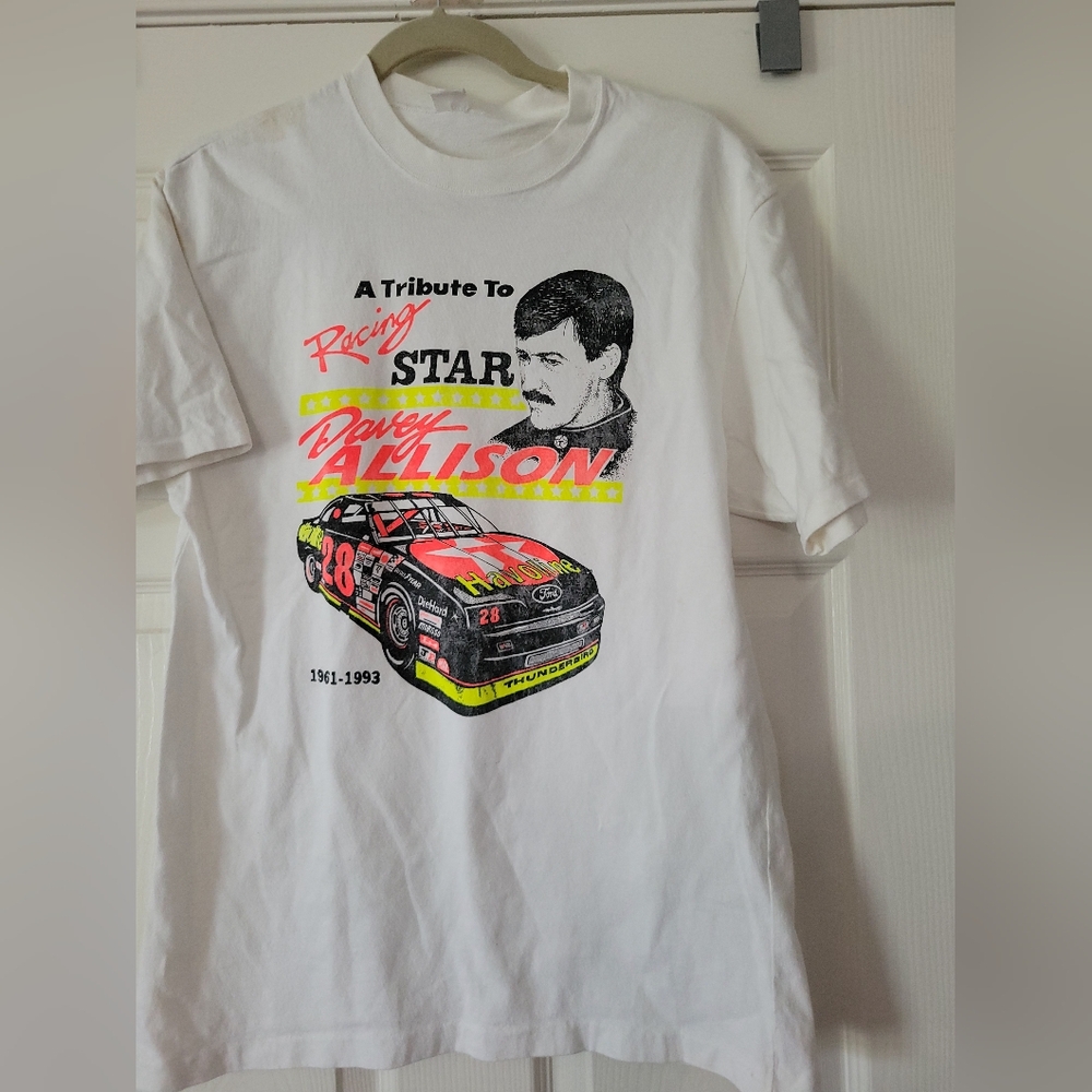 Vintage NASCAR Davey Allison "A Tribute to Racing Star" Shirt - Large
